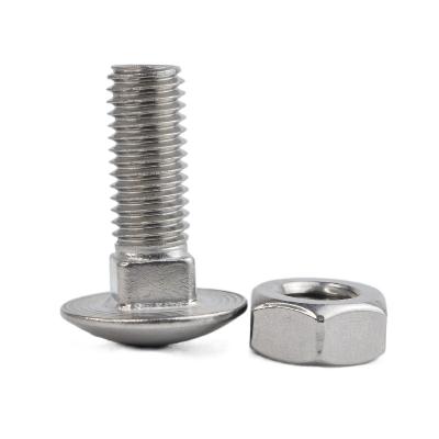 Κίνα Custom Manufacture SS 304 Stainless Steel Factory China 316 DIN603 Cup Head Carriage Bolt Stainless Steel προς πώληση