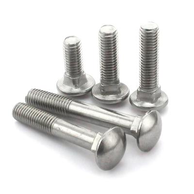 Cina Hot sale 2022 stainless steel DIN603 carriage bolt with single stainless steel ss304 316 in vendita