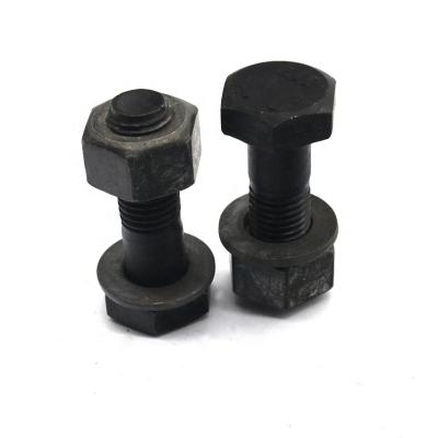 China 35CrMo/40CR Din7990/F10T Made in China High Strength Heavy Duty Hex Bolt with Nut Washer Heavy Bolt for A325 A490 Steel Constructions Te koop