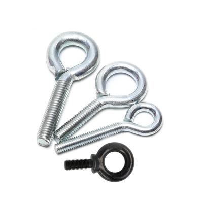 China Steel Quick Lifting Eye Bolt M6 M12 M20 Din580 Galvanized Black / White Carbon Steel Grade 4.8 8.8 Te koop