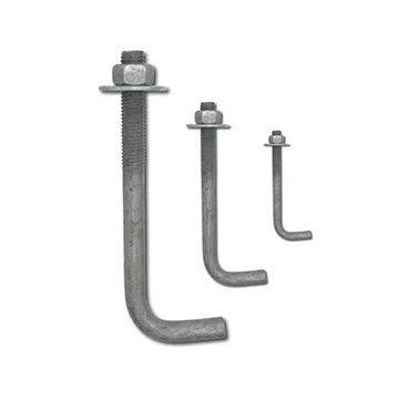 China M20 Steel L Shape Bolt Base Bolt With Carborn Steel Hardware for sale