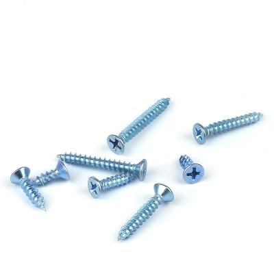 China OEM ODM Countersunk Carbon Steel Wholesale Grade 4.8 8.8 Fasteners Cross Countersunk Head Self Tapping Screws for sale