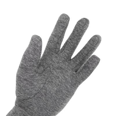 China Free Sample Free Sample Cotton Warm Comfortable Gray Women Insulated Fashionable Gloves With Embroidery Binding for sale