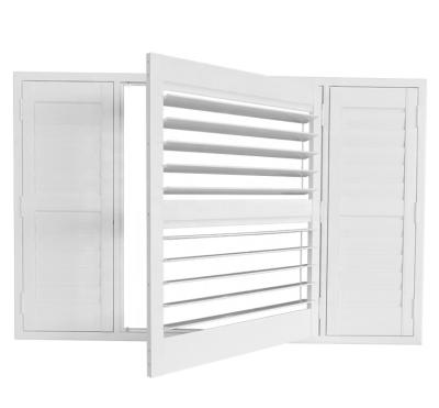 China Easy Assembled 2021Hot Sell European Bahama Horizontal Exterior Kitchen External And Interior Door Window PVC Plantation Shutters for sale