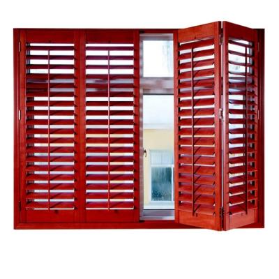 China 2022Hot Sell Customized Plantation Classic Wooden Shutter For Living Room Bed Room Home And Office Interior Decoration for sale