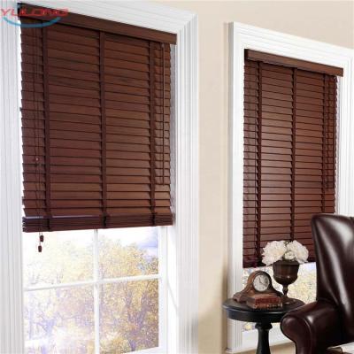 China Modern Classic 50mm Venetian Blinds Price Cheap Custom Slats Window Wooden Horizontal Blinds For Home Decor for sale