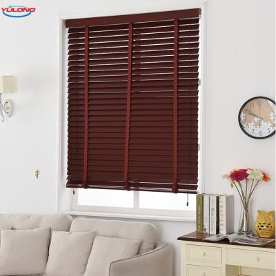 China Manufacturer Customized Black Windows High Quality Modern Vertical Blinds Wood Venetian Blinds For Home for sale