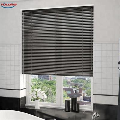 China Classic Modern Luxury European Style 50mm Horizontal Shades Wood Venetian Windows Blinds For Home Decoration for sale