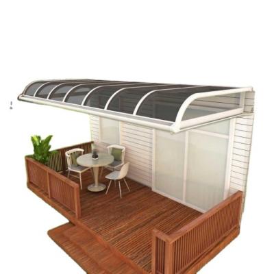 China Economic Durable Acrylic Grill Aluminum Alloy Panel Balcony Terrace Door Canopy for sale