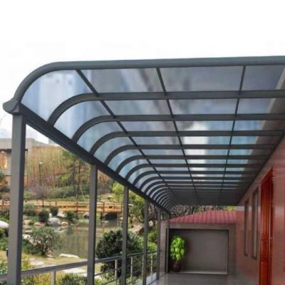 China Economic High Quality Aluminum Alloy Frame Acrylic Grill Plate Canopy For Household Store Door for sale