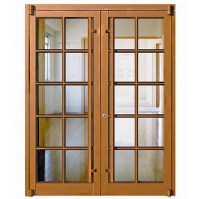 China Sound Insulation Aluminum Double Front Door KFC Shop Front Door Entry Glass Commercial Doors for sale