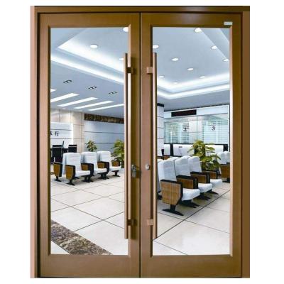 China Modern Style Front Entrance Security Aluminum Door Commercial Construction Sound Insulation for sale