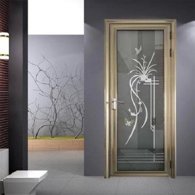 China 2022 Waterproof New Modern Aluminum Casement Bathroom Door for sale