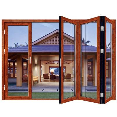 China 75 Series Modern Thermal Break Aluminum Bi Sliding Folding Door for sale