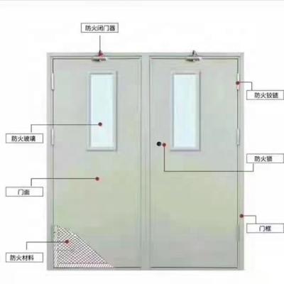 China Custom wholesale high quality fire protection steel fire doors are produced in Chinese factories for sale