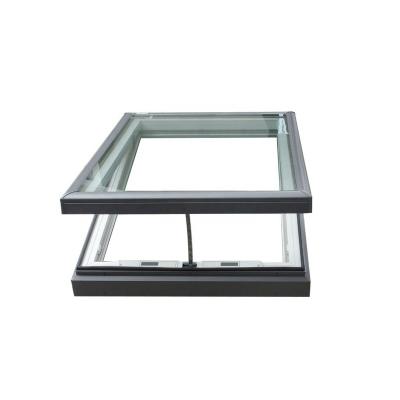 China 2022 Swing The Latest Angle Opening 90 Degree Aluminum Roof Skylight Windows for sale