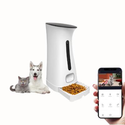 China Large Capacity 7.5L Automatic Automatic Pet Dispenser Voice Disk WIFI Control Pet Food Feeder for Dogs and Cats Sensor for sale