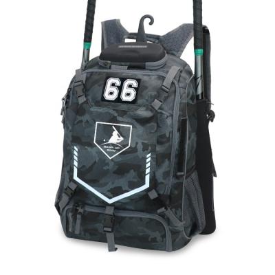 China Professional Waterproof Custom Camouflage Charcoal Baseball Bag Custom Baseball Bag for sale