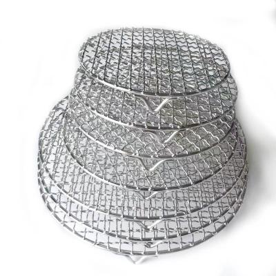 China Easily Cleaned Customize High Quality Circular Mesh Bbq Grill Wire Mesh Barbecue Stainless Steel Wire Mesh Barbecue Grill for sale