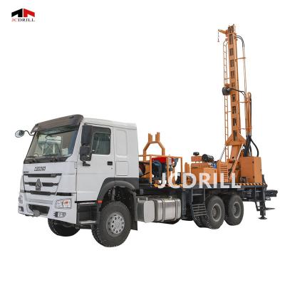 China Construction Material Shops Multifunctional Mud Pump And Air Truck DTH Mounted Water Well Drilling Rig for sale