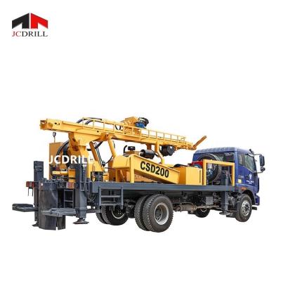 China Construction material stores CSD200 4x4 truck water drilling rig used for sale for sale