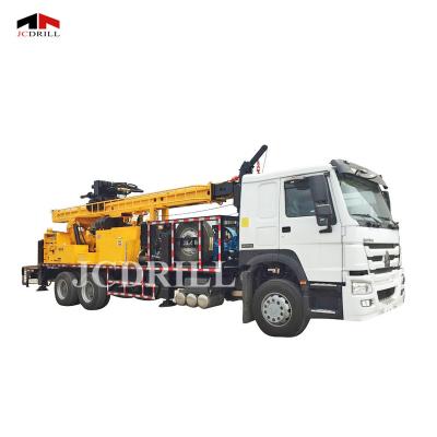 China Construction Material Shops 400m Depth Truck Mounted Hydraulic Pump Water Well Drilling Rig for sale