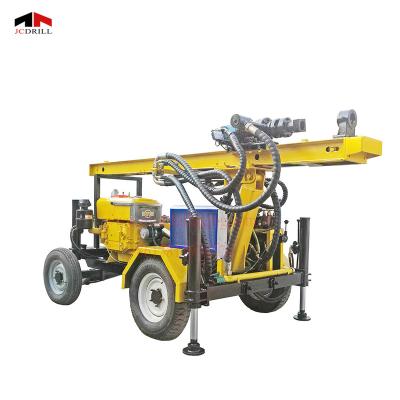 China Small Hydraulic Farms Full Water Well Drilling Rig Drilling Rig / Portable Borehole Drilling Rig for sale