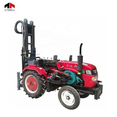 China Construction Material Shops 100M Tractor Bored Hydraulic Drill Machine DTH Water Well Drilling Rig For Sale for sale