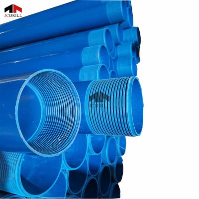 China Water Well Casing Drilling Water Well Upvc Pipe Blue PVC Water Well Casing Tube for sale