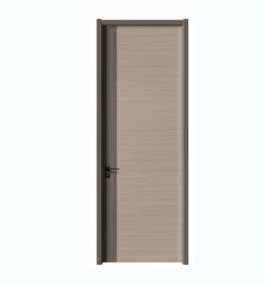 China Bedroom Flat Interior Room Moistureproof Composite Door Minimalist Solid Wood Door for sale