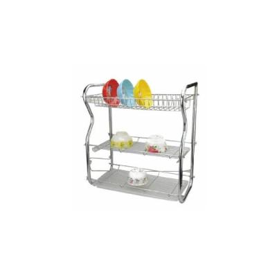 China Viable Design DIY Chrome Metal Kitchen Storage Rack Dish Rack for sale