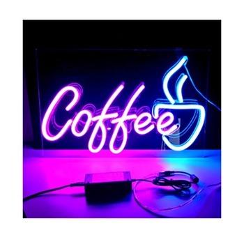 China Colorful Custom Acrylic Warehouse RGB Flex Led Neon Sign For Store for sale