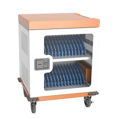 China Office School Government USB & AC Security Storage Mobile Phone Tablet Cabinet Educational Equipment Charging Cart & Laptop Charging Cart en venta