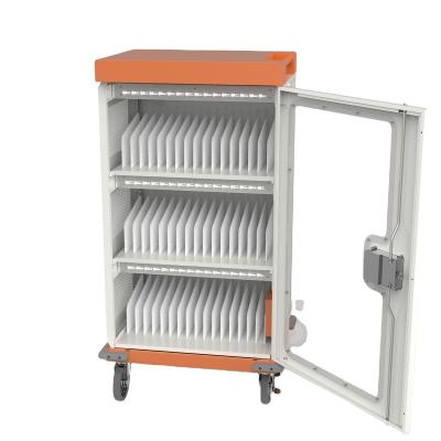 中国 Hot Sale 48 USB Typec Smart Office School Government Tablets Laptops Storage Cart Charging Cabinet With Wheels Mobile Devices Charging Station 販売のため