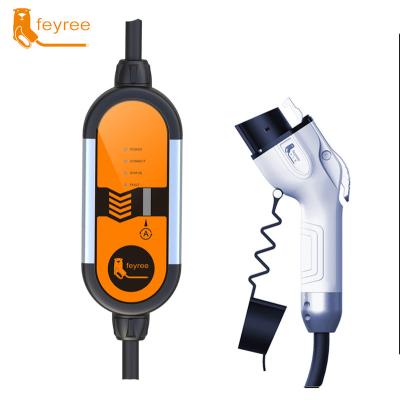 China China-chic New Feyree 3.5kw 7kw AC Charger One Ev Pahse 32A Ocpp 1.6 Wall Box Electric Car Charging Station With Charging Plug for sale