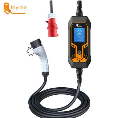 China China-chic New Feyree 220V Level 2 Portable Car EV Charger 8/10/13/16A Adjustable Type 1 IEC62196 Type SAE J1772 - 2 EVSE Charging Stations for sale