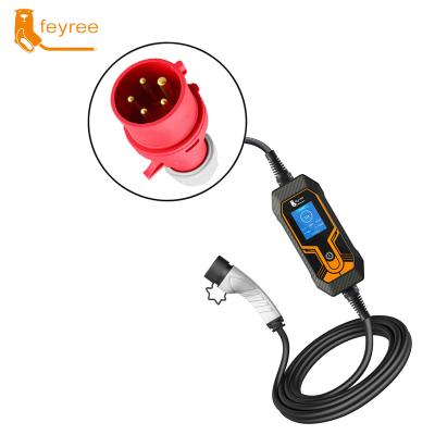 China New China-chic Feyree EV Portable Charger GBT Plug In 32A 7.2KW 5m Cable Adjustable Single Phase EVSE Charging EV Charger From Schuko Plug for sale