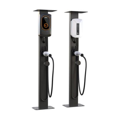 China Feyree Accessories Electric Vehicle Charging Station Automotive Outdoor Pole Wall Mounted Straight Pole EV Charger For Wallbox Type2 Type 1 Charger for sale