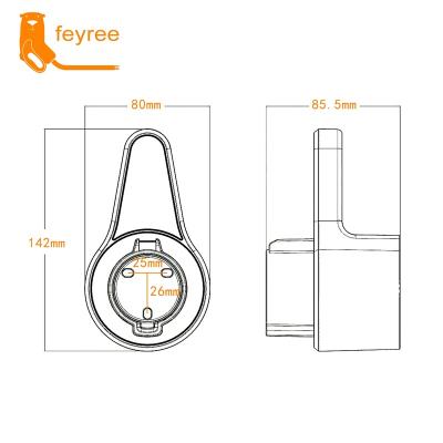 China EV Charging Station Feyree EV Charger Holder Case Dock For Electric Vehicle Type 1 J1772 Connector Cable Charging Extra Protection Leading Wallbox for sale