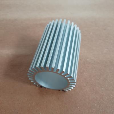 China Decoration Custom Color Anodized Aluminum Alloy Radiator Radiator Aluminum Tube Rod Hollow Extrusion Profile for sale