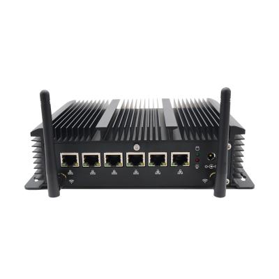 China Eglobal pfsense firewall 7th generation core i5 7267U win10 / Linux 20.04 industrial mini PC with 6 LAN 1xHD 2xCOM komputer 209*150*57mm for sale