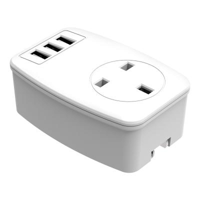 China 3 USB Charging Ports 2020 Factory Wholesale Universal Electric Wall Mount Socket Outlets Power Outlet Surge Protector With USB for sale