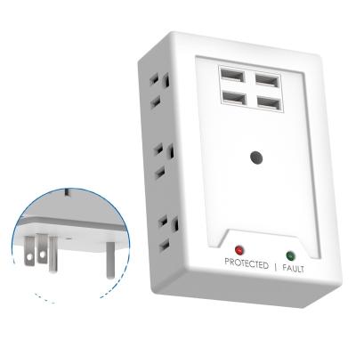 China New Trend 6 Way 4 Way USB Power Socket Modern Simple Wall Charger for sale