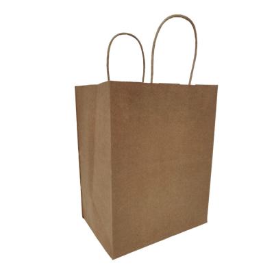 China Recycled Materials Brown Cheap Paper Bag With Handle Shopping Gift Bags for sale