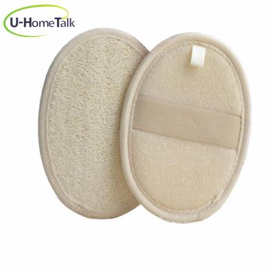 China EXFOLIATE Natural Loofah Pads Oval Loofah Pads Shower Loofah Scrubber Bath Accessories for sale