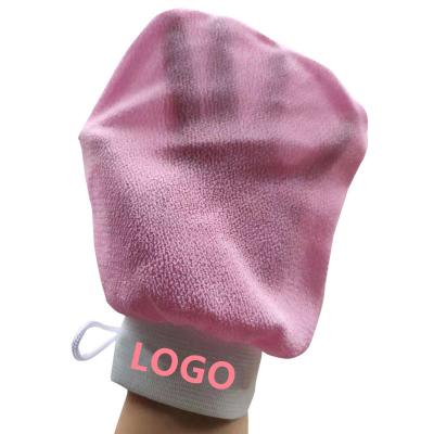 China EXFOLIATING Wholesale Rub Squishy Bulk Shower Gloves Lace Silk Turkish Exfoliating Glove For Body Scrubber for sale