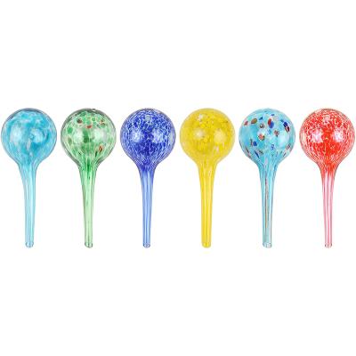 China Wholesale Customized Water-saving Irrigation System Set of 6 Small Multicolor Glass Plant Watering Globes - Each Measures 6