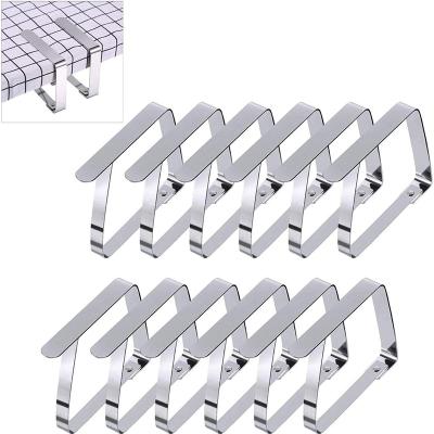 China Minimalist 8X7cm Tablecloth Clips Stainless Steel Table Cover Holds Tablecloth Holders for sale