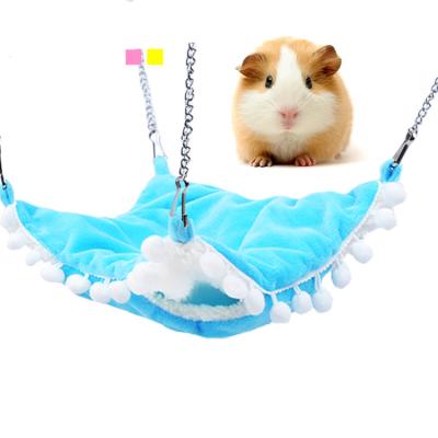 China Small Animals Sugar Warm Small Pet Hammock Double-Layer Sandwich Glider Bed Squirrel Sleeping Bag Pet Supplies Hanging Hamster Hammock for sale