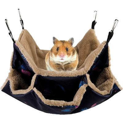 China Small Animal Pet Cage Hammock, Hanging Bed for Small Animals Pet Cage Hammock Accessories Bedding for Chinchilla Sugar Glider Parrot for sale